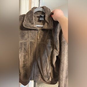 Women’s north face plush fleece bomber jacket